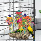 KATUMO Conure Toys, Bird Grass Swing Mat Parrot Climbing Hammock - Image 4