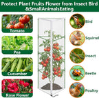 2 Pcs Garden Bird Netting for Triangle Plant Cage, Tomato Trellis Insect Bird - Image 5