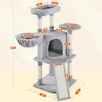 Yaheetech Cat Tree, 42in Cat Tower - Image 3