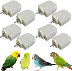 PINVNBY 8 PCS Bird Perch Bird Beak Grinding Stone Calcium Mineral Parrot Perch by PINVNBY