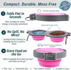 Loving Pets Bella Roma Double Diner Collapsible Dog Bowls - Image 2