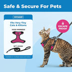 Voyager Escape-Proof Step-in Lock Cat Harness & 5ft Neoprene-Handle Leash Set - Image 2