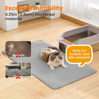 Jumbo Cat Litter Mat, 46x26 Inches Double Layer Honeycomb Litter Trapping Mat - Image 5