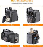 Cat Backpack Carrier, Double Side Expandable Cat Carrier Backpack, Dog Carrier - Image 3