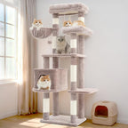 Cat Tree for Indoor Cats, 55.1 inch Cat Tower - Image 8