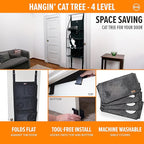 K&H Pet Products Hangin Cat Tree Door Mounted Cat Furniture, Space Saving - Image 3