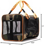 Buddy's Best Airline Approved Pet Carrier – Army Camo & Orange - Image 7