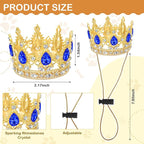 Abbylike Pet Rhinestone King Crown, Queen Crown - Image 2