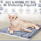 VitalCozy 2 Pack Self Warming Cat Mat Self Heating Pad Bed Reversible Machine - Image 3