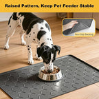 Pieviev 34''x22'' Dog Cat Food Bowl Mat, Silicone Waterproof Food Grade Pet - Image 7