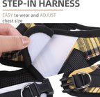 PUPTECK Adjustable Dog Harness Collar and Leash Set Step in No Pull Pet Harness - Image 3