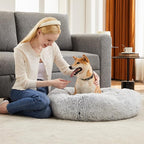 Sweetcrispy Donut Dog Bed, XL Large Round Calming Cat Bed - Image 7