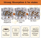 Pet Feeding Mat for Floors Waterproof Dog Mat for Food and Water Absorbent - Image 2