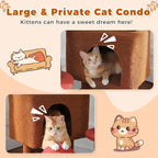 PETEPELA Floor to Ceiling Cat Tree, Adjustable 90.5''-100.4'' Cat Tower - Image 7