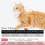 Cat Harness and Leash Set, Adjustable Kitten Harness Escape Proof Cats Harness - Image 6