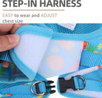 PUPTECK Adjustable Dog Harness Collar and Leash Set Step in No Pull Pet Harness - Image 3