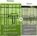PETIME Foldable Metal Dog Exercise Pen/Pet Puppy Playpen Kennels Yard Fence - Image 4