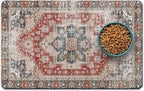 Dog Food Mats for Floors, Absorbent and Quick-Drying Pet Cat Food Mat, by QXWREL