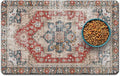 Dog Food Mats for Floors, Absorbent and Quick-Drying Pet Cat Food Mat, by QXWREL
