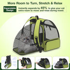 Cat Backpack Carrier for Travel Hiking: Expandable Foldable Breathable Mesh - Image 3
