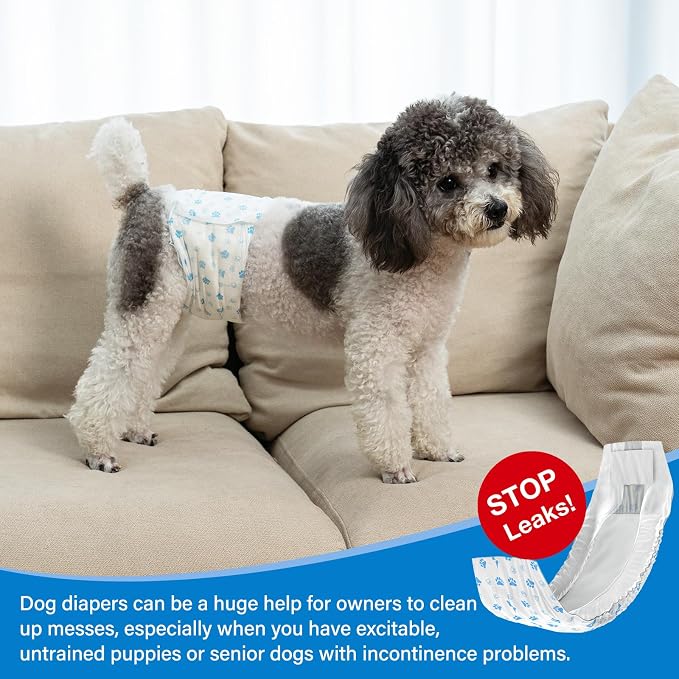 Pet Soft Disposable Male Wrap Dog Diaper - Image 7