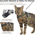 PUPTECK Cat Harness and Leash Set Escape Proof, Reflective Adjustable Soft Mesh - Image 3