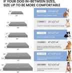 Orthopedic Memory Foam Bed for Large Dogs, Waterproof Cooling Pet Mats for Crate - Image 5