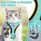 PUPTECK Cat Harness and Leash Set Escape Proof Reflective Cat Walking Harness - Image 2