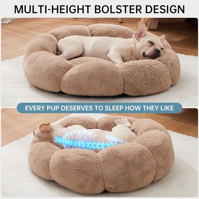 OhGeni 27 inches Calming Donut Dog & Cat Bed - Image 3