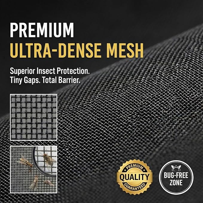 Premium Magnetic Screen Door, Heavy-Duty Reinforced Mesh, Ultra-Dense Weave - Image 3