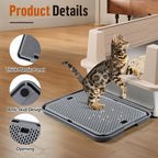 Large Cat Litter Box Step Mat, 16.5"x11.2" Cat Ramp Stairs, Cat Litter Catcher - Image 4