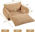 Hollypet Cat Bed Fluffy Plush Mutifuctional Double-Layer Soft Pet Couch - Image 3