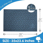 UPSKY Cat Litter Mat, Litter Trapping Mat Soft on Kitty Paws, Large Litter Box - Image 3