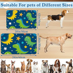 Cartoon Dino Pet Feeding Mat–Christmas Stocking Quick Dry Absorbent Dog Cat - Image 2