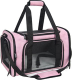 Soft Sided Carrier for Small Medium Cats Dogs, TSA Airline Approved Collapsible by NextFri