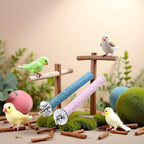 2 Pcs Bird Perch Stand Toy, Random Bird Perch Stand Toy Wood Parrot Grinding - Image 5