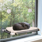 ZALALOVA Cat Perch, Cat Window Seat Large Sturdy Bed Fleece Blanket 2025 Latest - Image 3