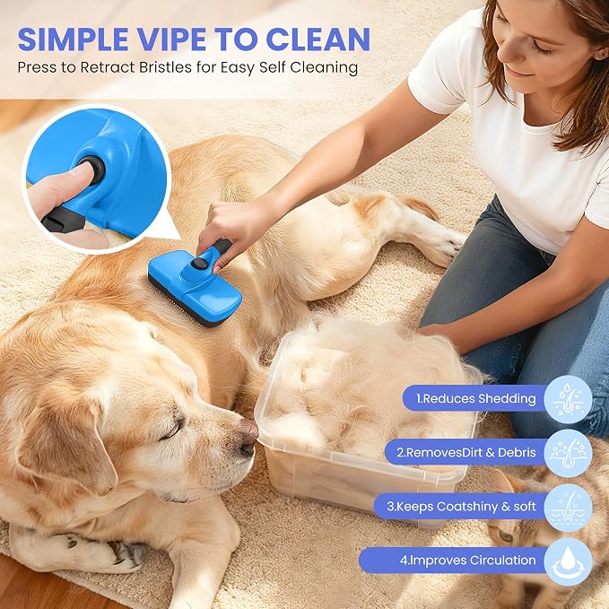 Self Cleaning Shedding Brush - Image 5