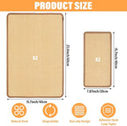 4 Pack Cat Scratcher Mat, Fabric Sisal Cat Scratching Pad - Image 2