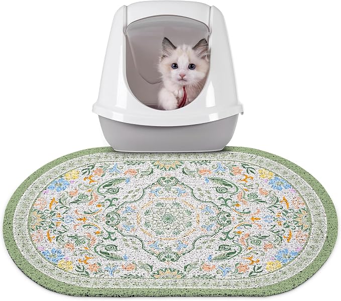 Bienbee Cat Litter Mat, Urine and Water Proof, Bean-Green M by Bienbee