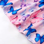 Toddler Baby Girls Summer Clothes Outfits Ruffled Sleeve Dinosaur Shirt Leopard - Image 6