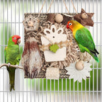 Kyouki Bird Toys, Parakeet Toys, Parrot Toy, Conure Hanging Chewable Cardboard - Image 6
