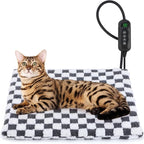 MIXJOY Heated Cat Bed, 11 Adjustable Temperature Cat Heating Pad Indoor by MIXJOY