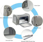 Soft Sided Carrier for Small Medium Cats Dogs, Removable Pad Collapsible Travel - Image 3