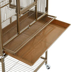 Topeakmart 53.5inch Large Bird Cage Metal Mobile Parrot Cage - Image 7