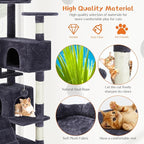 Sweetcrispy 54 Inch Cat Tree Tower, Indoor Cat Condo - Image 5