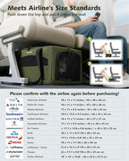 Pecute Top Side Expandable Pet Carrier Airline Approved Dog Cat Carrier - Image 4