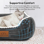 Cat Dog Bed for Pets, Rectangle Pet Bed Gift for Puppy and Kitten, Machine - Image 2