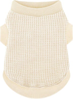 Cozy and Functional Dog Shirts for Small Puppies: Stretchable Beige Attire by Paiaite