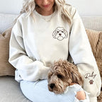 LOVELYPOD Custom Embroidered Dog Mom Sweatshirt - Image 3
